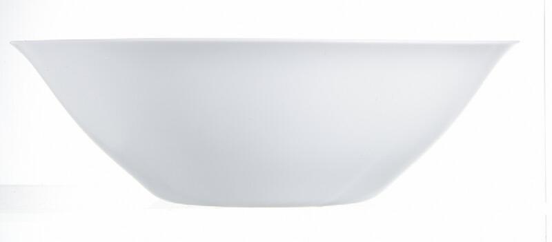 SALADIER ROND BLANC VERRE Ø 27 CM CARINE LUMINARC