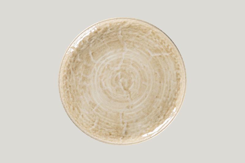 ASSIETTE PLATE COUPE ROND VANILLA PORCELAINE Ø 28 CM KRUSH RAK