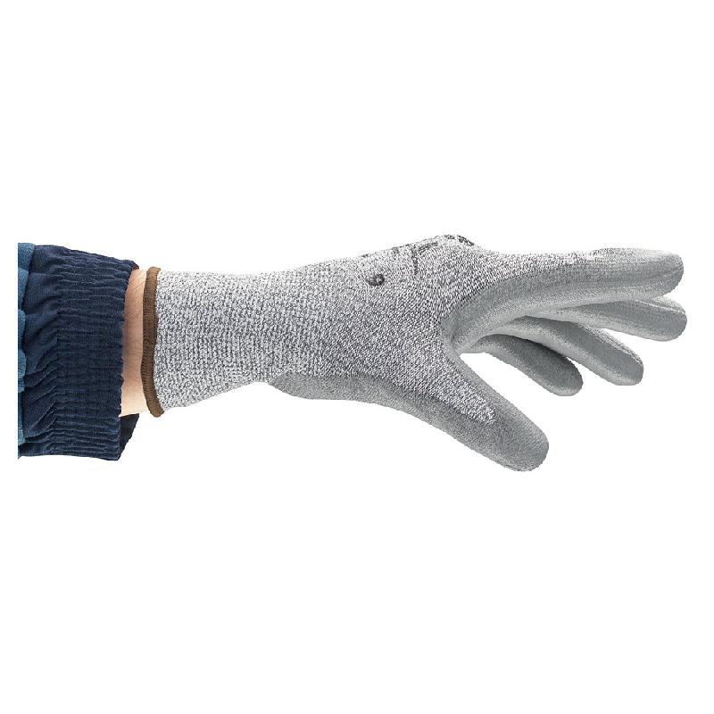 ANSELL GANTS DE MANUTENTION ANTICOUPURES POLYURÉTHANE EDGE 48-711 - GRIS - TAILLE 7