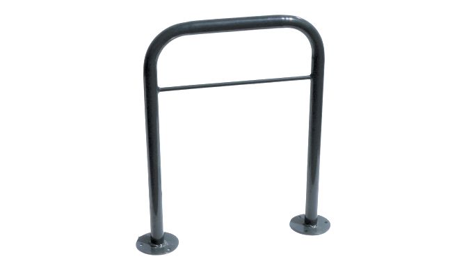 Arceau-vélo D50 - Axinov - fixation sur platine ou à sceller, peint ou galvanisé, barre de cadenas en option_0