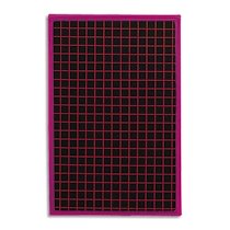 ARDOISE CARTONNÉE 19 X 26 CM - CADRE PLASTIQUE 1 FACE QUADRILLÉE - LOT DE 12