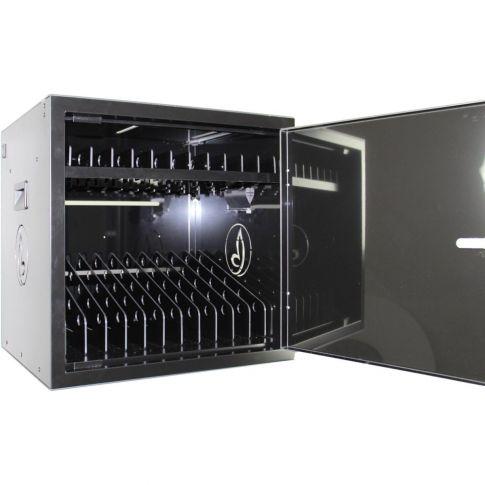 Armoire de chargement USB-C BRVDC16 - 16 appareils mobiles jusqu'à 17 pouces - Noir - Ports 65W, protection et ventilation_0