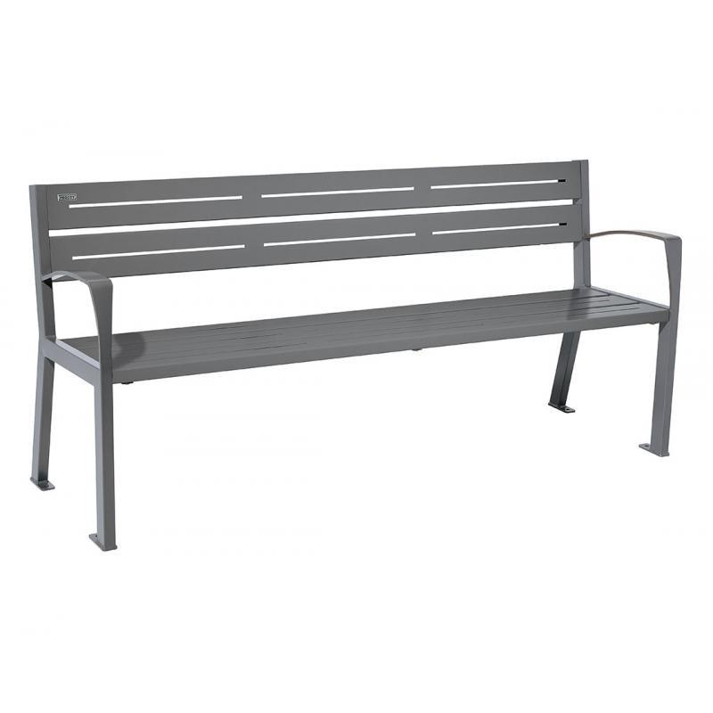 BANC DE VILLE 5 LAMES SILAOS® - AVEC ACCOUDOIRS_0