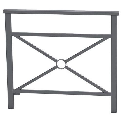 BARRIÈRE VENISE 1 M STRUCTURE SIMPLE CROIX ZINC GRIS PROCITY - PROCITY