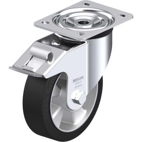 BLICKLE - ROULETTE PIVOTANTE À FREIN Ø 160MM BANDAGE CAOUTCHOUC NR 400KG - L-ALEV 160K-FI