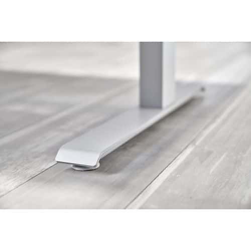 BUREAU ASSIS-DEBOUT SÉRIE XDKB-180X80CM-GRIS-BLANC - HAMMERBACHER