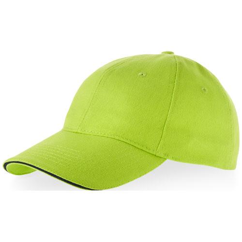 Casquette sandwich 6 panneaux Challenge 11100201 - 100% coton twill lourd brossé - Visière incurvée avec sandwich_0