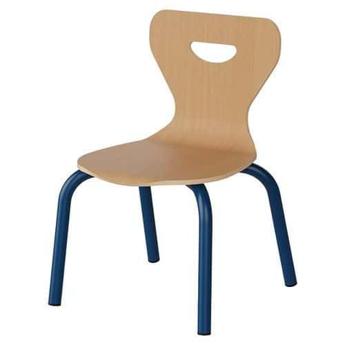 CHAISE MALIBU 4P - T1 - COQUE HÊTRE / ALU BLEU 5005 - MANUTAN EXPERT