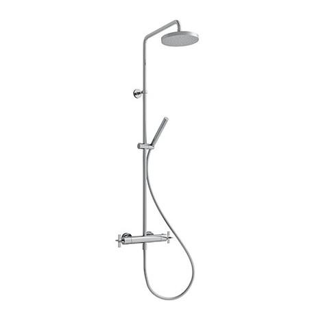 COLONNE DE DOUCHE CROSS ROAD THERMOSTATIQUE COMPLETE CHROME ROBINETTERIE CROSS ROAD - CRISTINA ONDYNA CR48651
