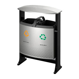 Corbeille 2 x 39 l Verrouillable - TURIS_0