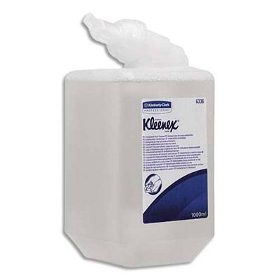 CREME LAVANTE ANTISEPTIQUE SANS COLORANT NI PARFUM KLEENEX - POUR DISTRIBUTEUR AQUARIUS - RECHARGE 1L
