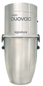 Duovac Signature - Système d'aspiration centralisée en aluminium brossé avec filtration hybride haute efficacité et cuve de 42,3L_0