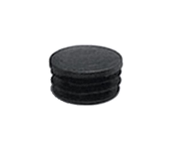 EMBOUT INTÉRIEUR ROND PLASTIQUE NOIR 30MM - FORTAPS - 16-30