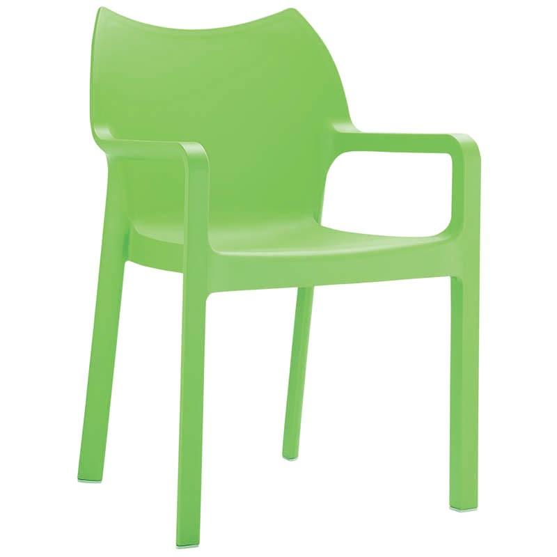 Fauteuil exterieur polypropylène Diva - VERT_0