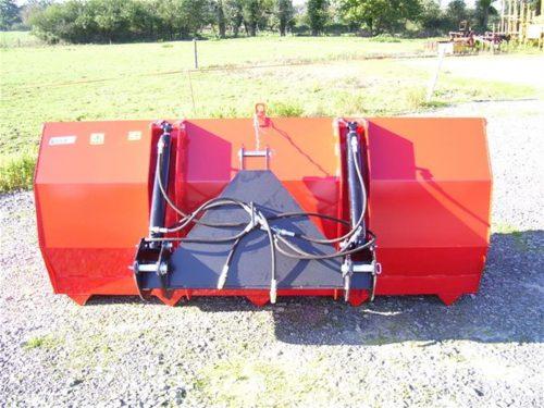 Godet hydraulique avant et arrière 1,80m - multi-fonctions, robuste, 1,3 m3, vérins double effet_0