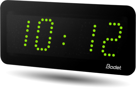 Horloge LED Style II 5, alimentation 230V, indépendante, LED verte - BODET_0