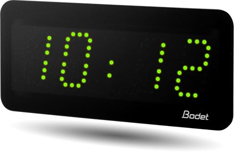 Horloge LED Style II 5, alimentation 230V, indépendante, LED verte - BODET_0