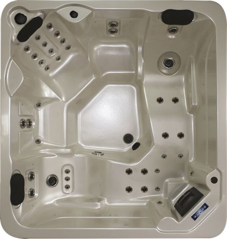 Jacuzzi spa portable BR500 D - Pack détente avec 2 places allongées et massages intégral dos et plantaire_0