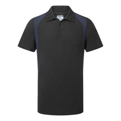 LOT DE 2 - PORTWEST CD812 POLO WX2 MANCHES COURTES NOIR/MARINE - TAILLE XXXL