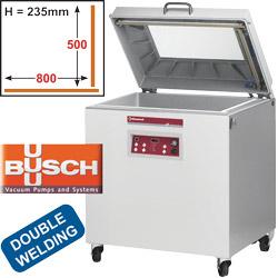 Machine sous-vide chambre 500x800xh200 mm avec hublot - 100 m3/h - SC-124V/S_0