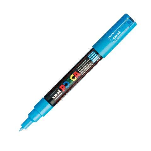 MARQUEUR POSCA PC1MC POINTE EXTRA-FINE 0,7 MM - BLEU CLAIR