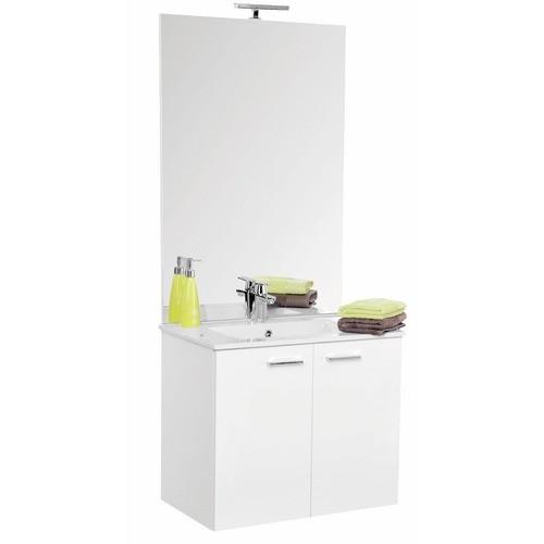 MEUBLE DE SALLE DE BAINS 60 CM SUSPENDU ANGELO - BLANC BRILLANT NÉOVA