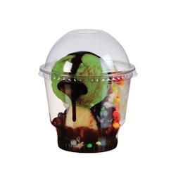 Packnwood FHC - 1 000 pcs - Couvercle PET transparent dôme avec trou H45mm - plastique recyclable - 210GKLD98DX_0