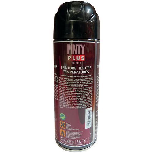 PEINTURE BOMBE POUR HAUTE TEMPÉRATURE DE 520 ML