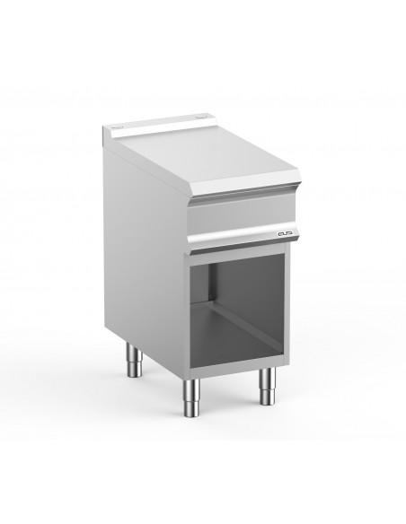 Plan neutre sur placard ouvert MBM - Acier inoxydable 15/10ème - 400x730x850/900 mm - Référence : N74A_0
