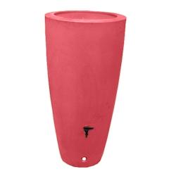 PLAST'UP ROTOMOULAGE Pot conique récupérateur d'eau de pluie aérien 200l - ROUGEFRAISE - rouge 0750122560387_0