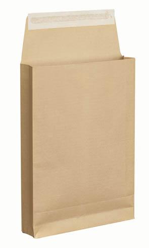 LA COURONNE - POCHETTE À SOUFFLETS 3 CM KRAFT BRUN ARMÉ 229 X 324 MM 130 G SANS FENÊTRE - PAQUET DE 25