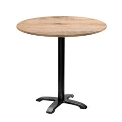 Restootab - Table ronde Ø80cm - modèle Bazila tanin naturel - marron fonte 3760371512690_0