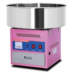 Romux® Machine à Barbe à Papa Rose - Cuve 52 cm en Acier Inoxydable - Professionnelle pour Événements et Fêtes - 1200 W - 220 V_0