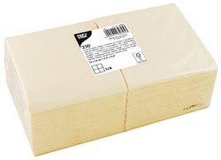 SERVIETTE COCKTAIL, 240 X 240 MM, 3 COUCHES, CRÈME - LOT DE 2
