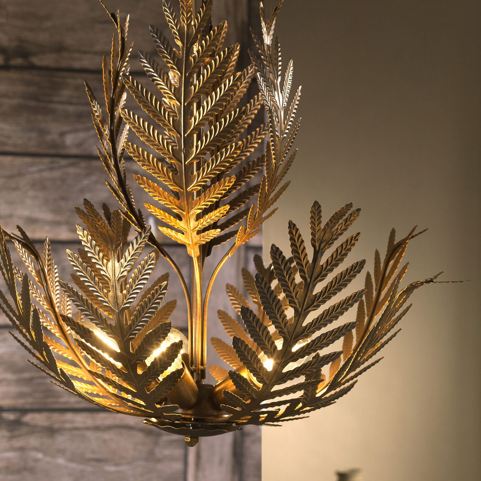 ONLI SUSPENSION FELCE FORME DE FOUGÈRE EN BRONZE