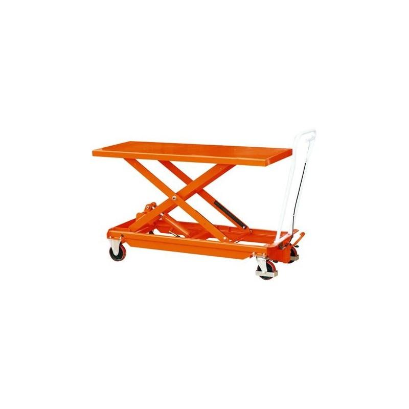 Table élévatrice mobile manuelle - BS 100 L - capacité 1000 Kg - plateau 1200x800 mm_0