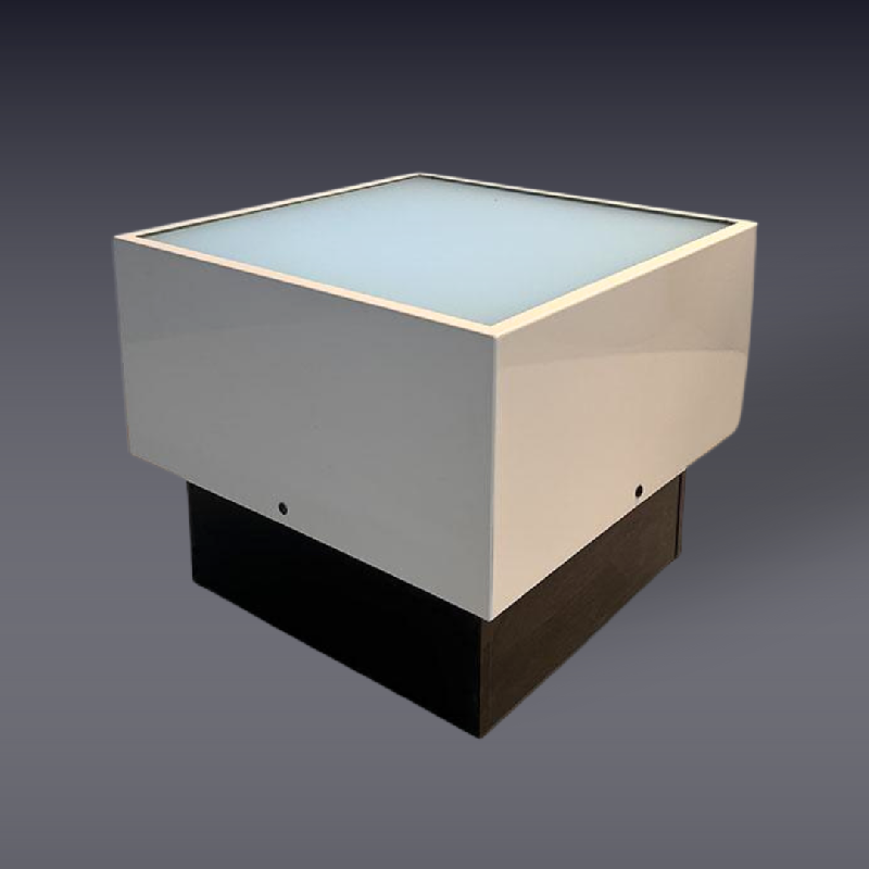Table lumineuse - plateau en verre sécurit diffusant - LED RGB - dimensions standard ou sur-mesure_0
