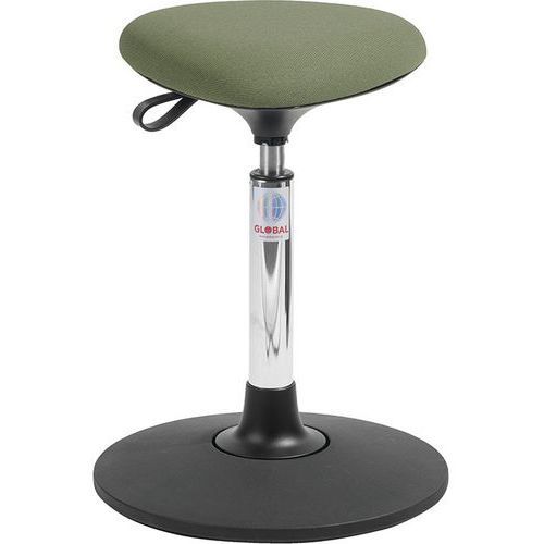 TABOURET SWAY TRIA - TISSU CURA - BAS - VERT - GLOBAL PROFESSIONAL SEATING