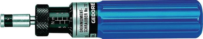 Tournevis dynamométrique GEDORE 757-06 - 1 à 6 Nm - Précision DIN EN ISO 6789 type II classe D_0