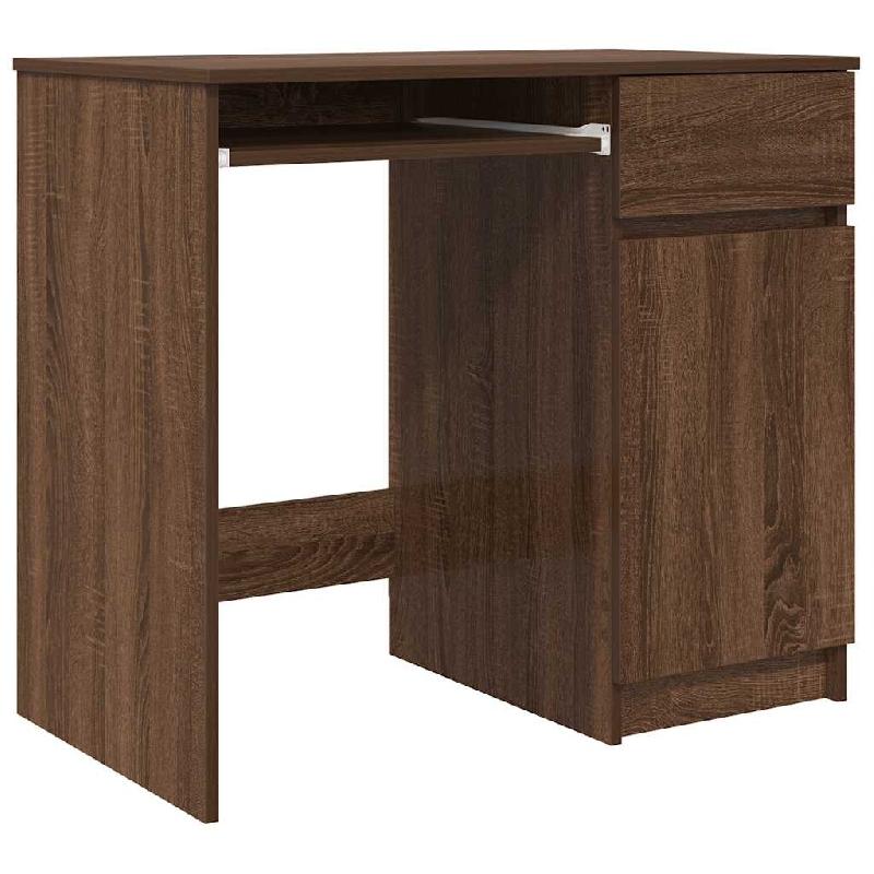 VidaXL Bureau chêne marron 86x49x76 cm bois d'ingénierie Modèle Vega Master Horizon - 861829_0