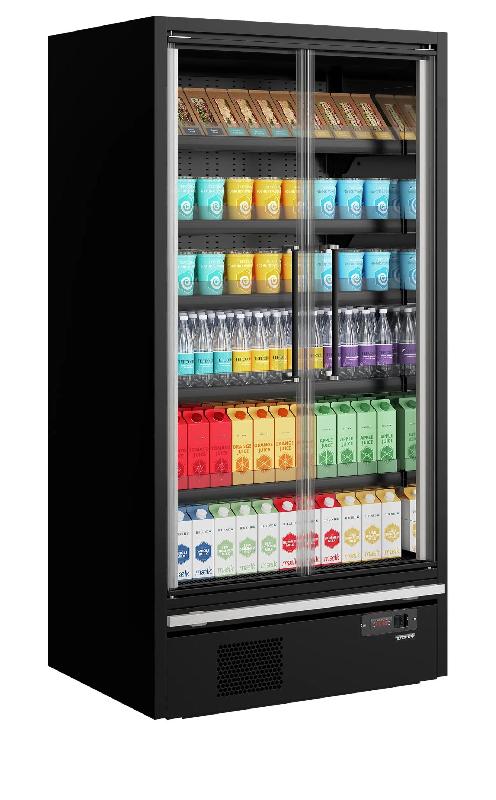 Vitrine réfrigérée pour supermarché Galaxy+ GP10FGD Maxi Black L1018mm 48092 TEFCOLD_0