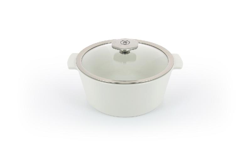 COCOTTE AVEC INDUCTION ROND TRANSPARENT PORCELAINE Ø 22 CM REVOLUTION 2