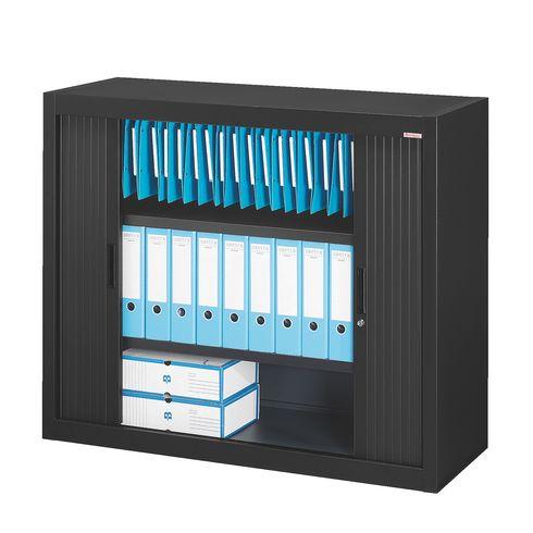 ARMOIRE À RIDEAUX DÉMONTABLE BRUNEAU 100 X 120 CM NOIR