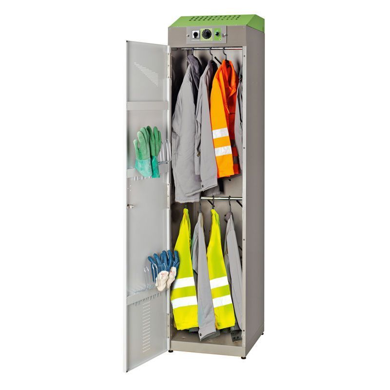 Armoire de séchage pour 4 équipements de travail - robuste, compacte et équipée d'une lampe à ozone_0