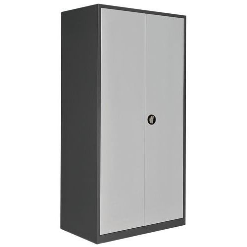 ARMOIRE HAUTE 1250 X 500 X HT 1950 ANTHRACITE/ GRIS CLAIR - ANJOU TOLERIE