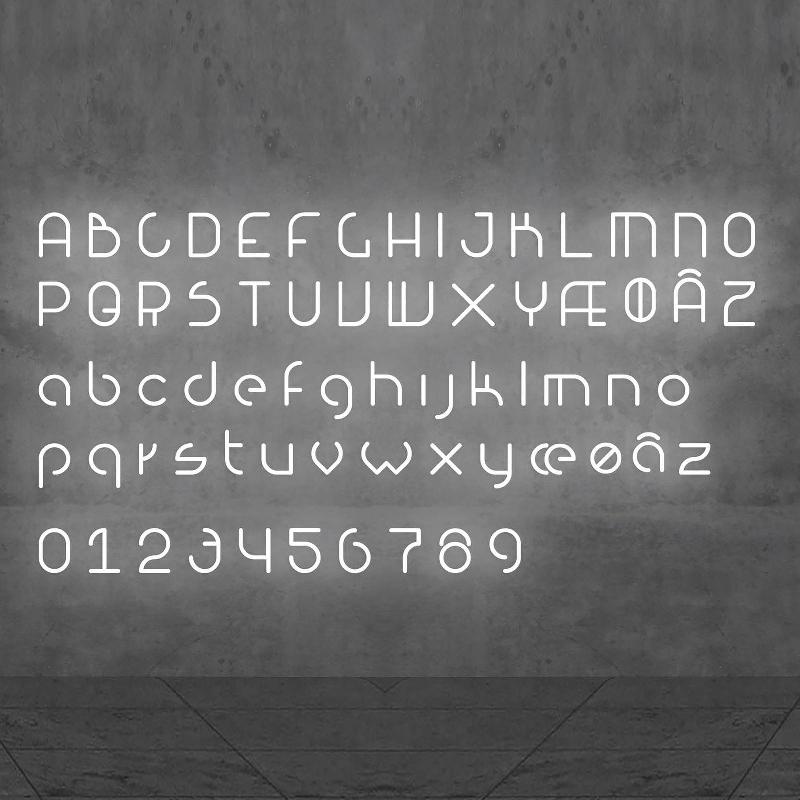 ARTEMIDE ALPHABET OF LIGHT APPLIQUE MINUSCULE R