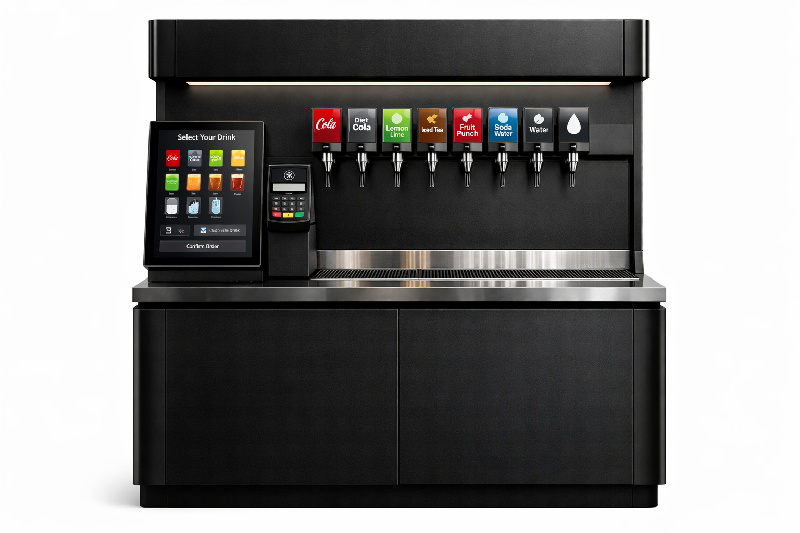 Bar à boissons intelligent à fort volume - Solution autonome de distribution de boissons gazeuses et sodas frais_0