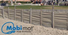 Barrière textile amovible Mobi-Barrière - Protection des routes, habitations et dunes_0