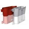 Barrière de chantier séparateur de voie empilable K16 - rouge - Réflecteurs et normes NF P 98 453/454_0