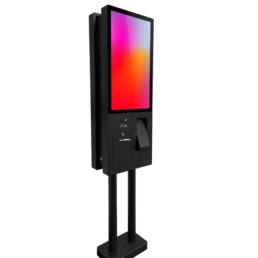 Borne de commande Oxhoo ÉLYA 27 pouces double face - Windows - écran tactile, imprimante et lecteur code-barres_1